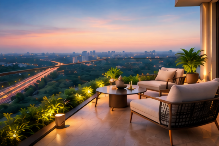 experion sector 88a gurgaon | 8 acre ultra luxe project balcony view