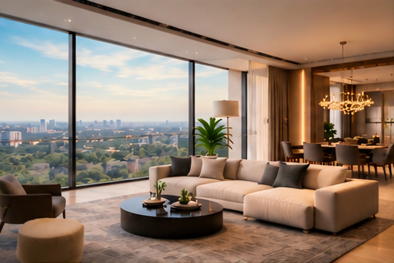 experion sector 88a gurgaon | 8 acre ultra luxe project living room