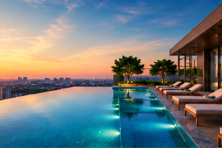 experion sector 88a gurgaon | 8 acre ultra luxe project rooftop pool