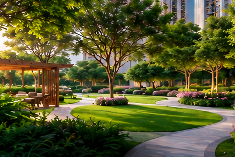 experion sector 88a gurgaon | 8 acre ultra luxe project landscape garden